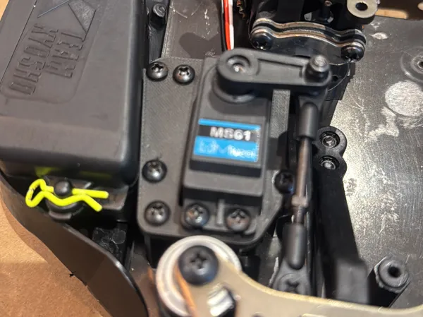 Support servo pour conversion électrique RC
