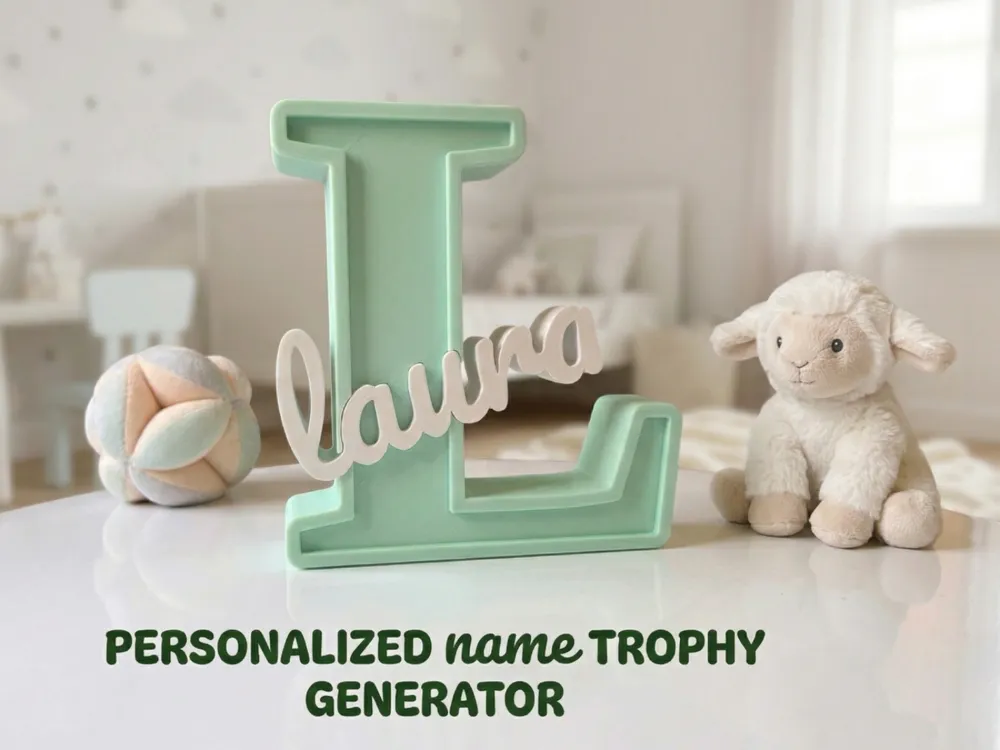 Customizable Name Generator - Free 3D Print Model - MakerWorld