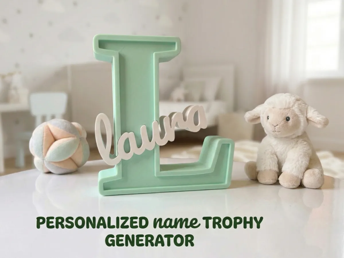 Customizable Name Sign Generator - Free 3D Print Model - MakerWorld