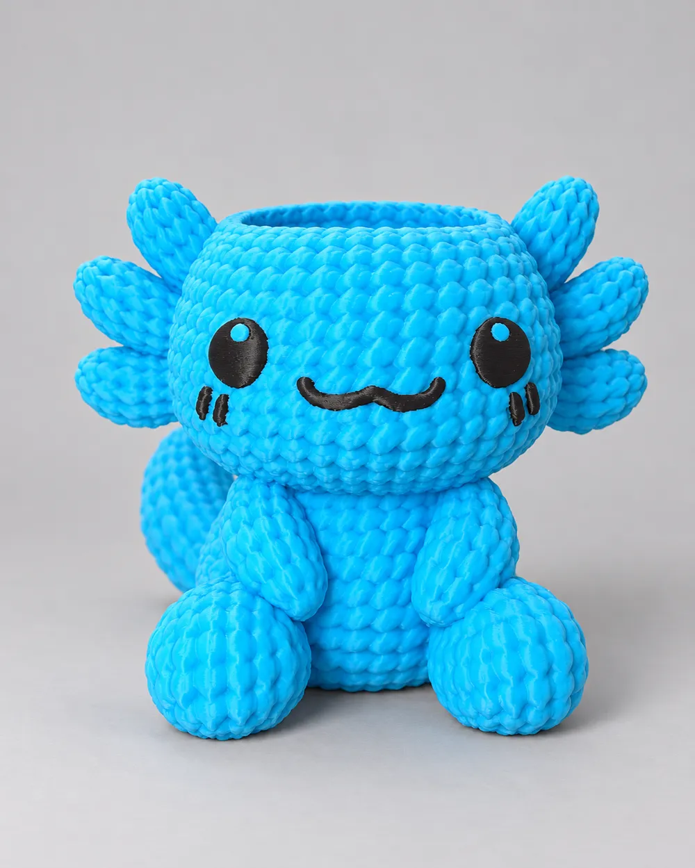 Crochet Axolotl Pencil Holder - Free 3D Print Model - MakerWorld