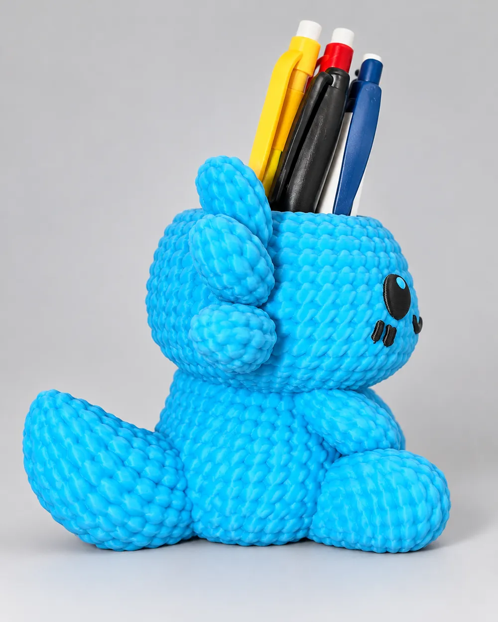 Crochet Axolotl Pencil Holder - Free 3D Print Model - MakerWorld