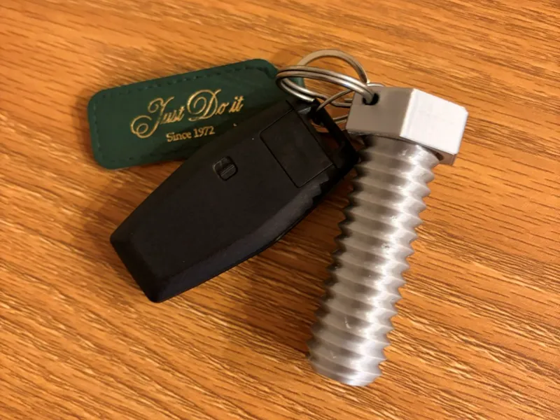 Bolt Lipgloss/Pills Keychain