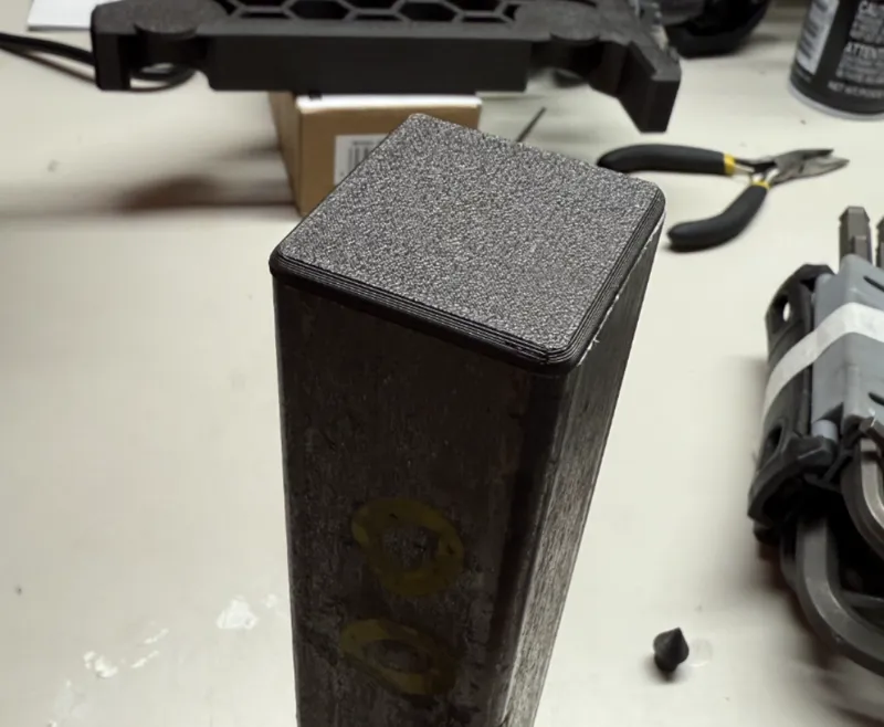 Box Tubing End Cap - 1.5x1.5x0.100in.