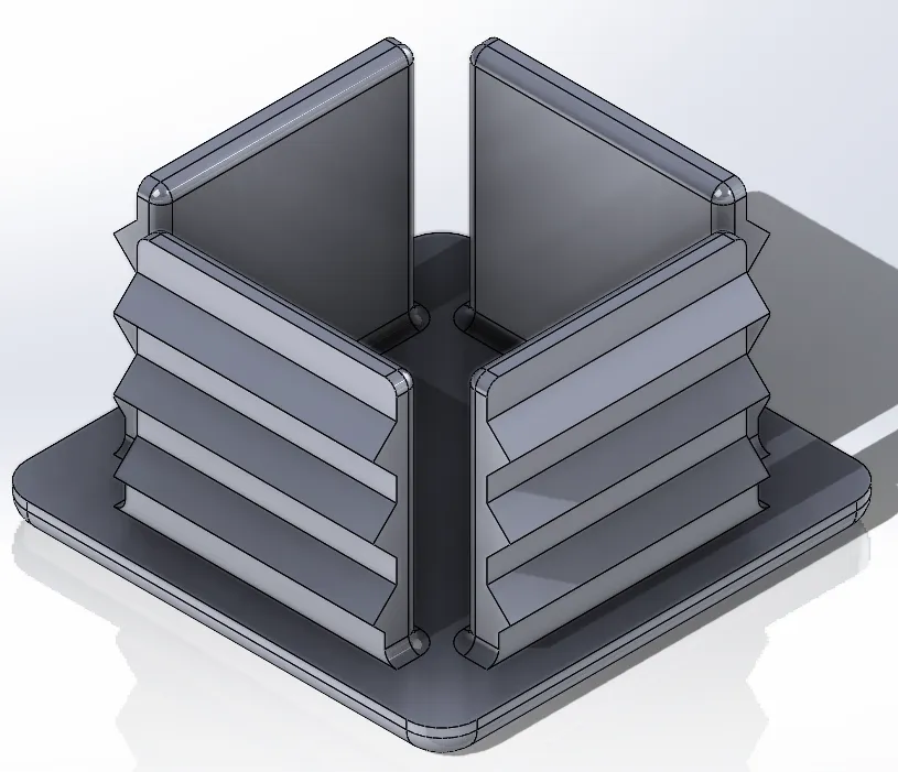 Box Tubing End Cap - 1.5x1.5x0.100in. by Pattieboy - MakerWorld