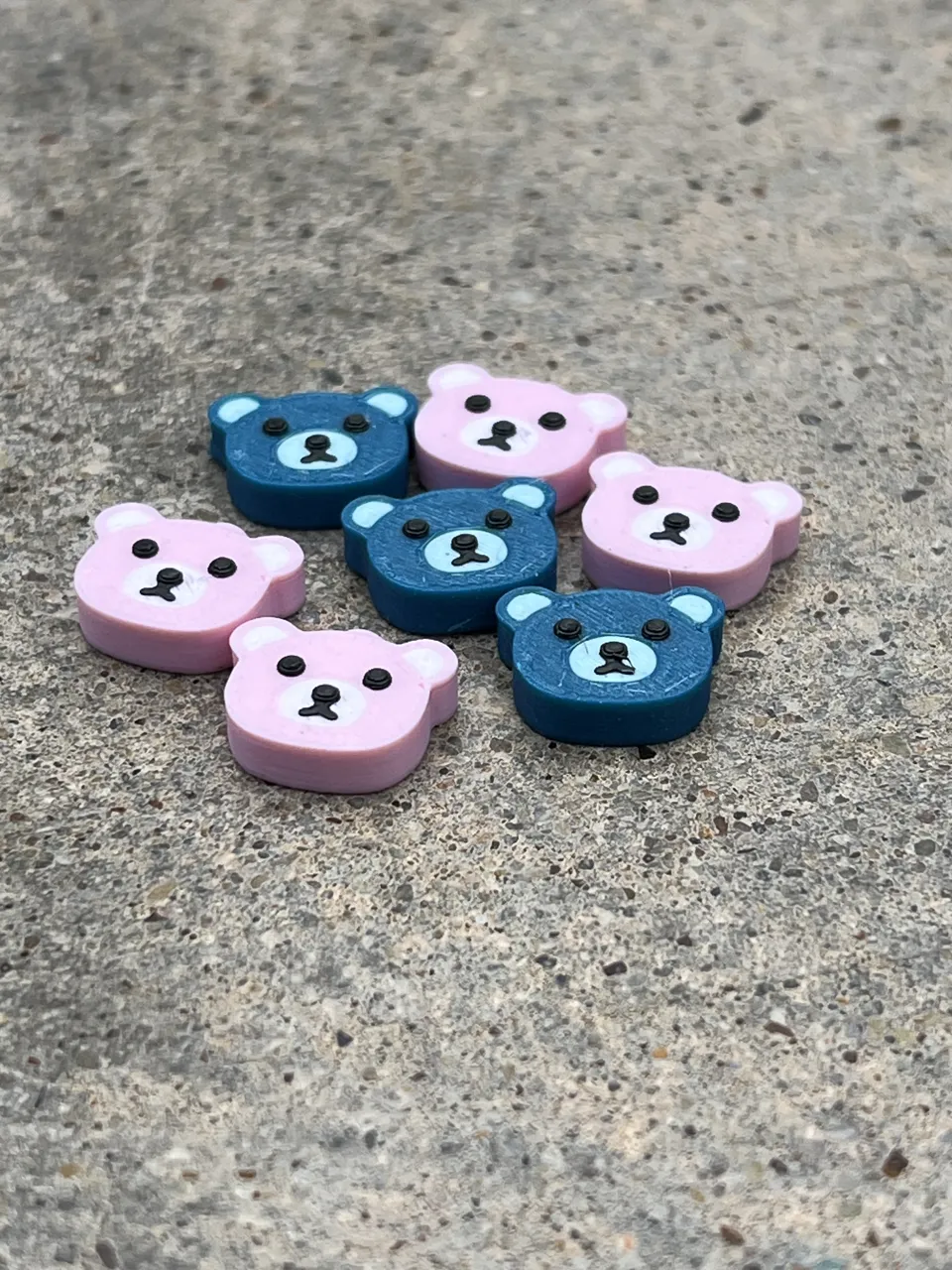 Cute Bear Charms for Jewelry, Earrings Quick Print view 2