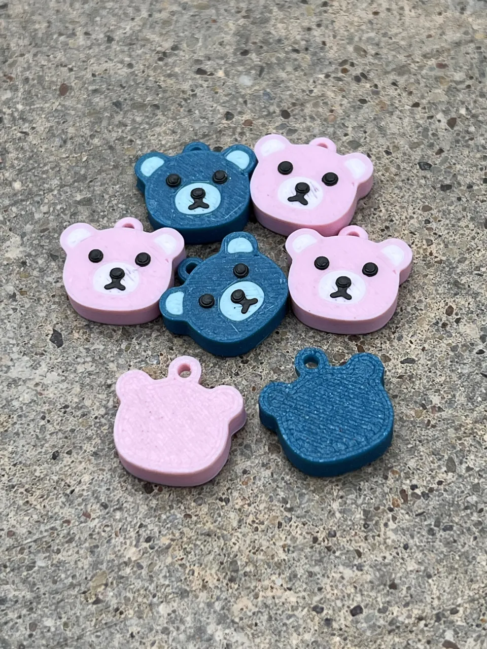 Cute Bear Charms for Jewelry, Earrings Quick Print view 4