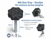 0.2mm layer, 2 walls, 30% infill M6 star knob