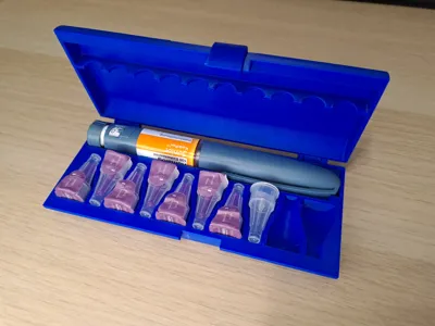 Insulin Pen and Needle Case - optionally with waste compartment