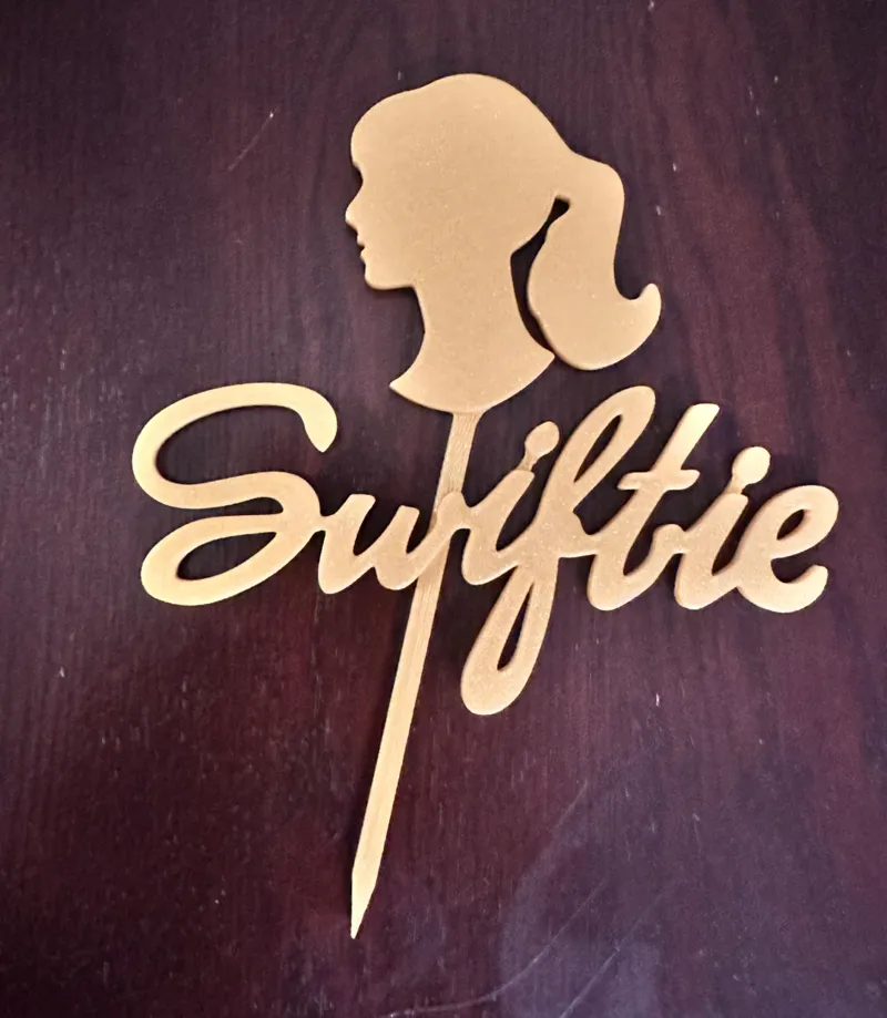 Swiftie cake topper