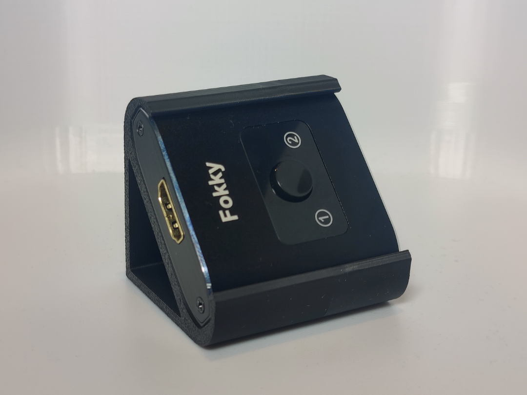 Fokky HDMI Switch Holder - Screw or Tape Mount