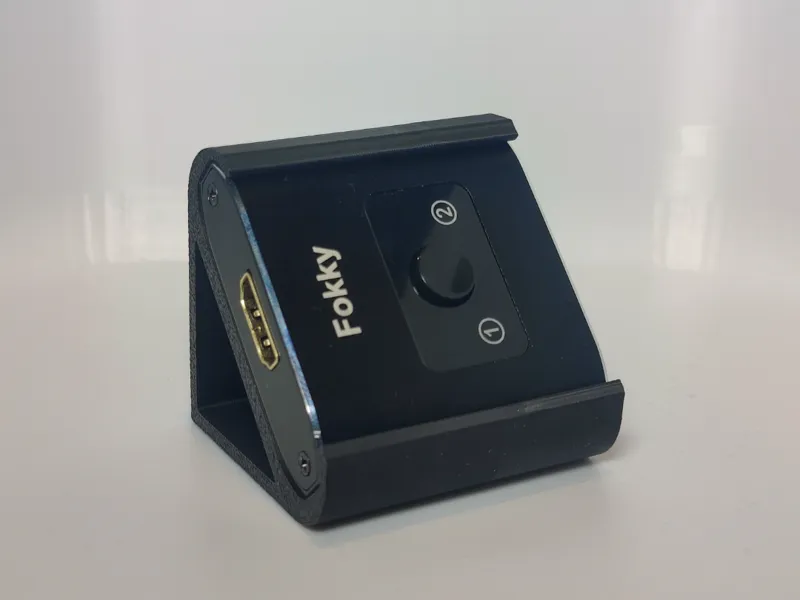 Fokky HDMI Switch Holder - Screw or Tape Mount