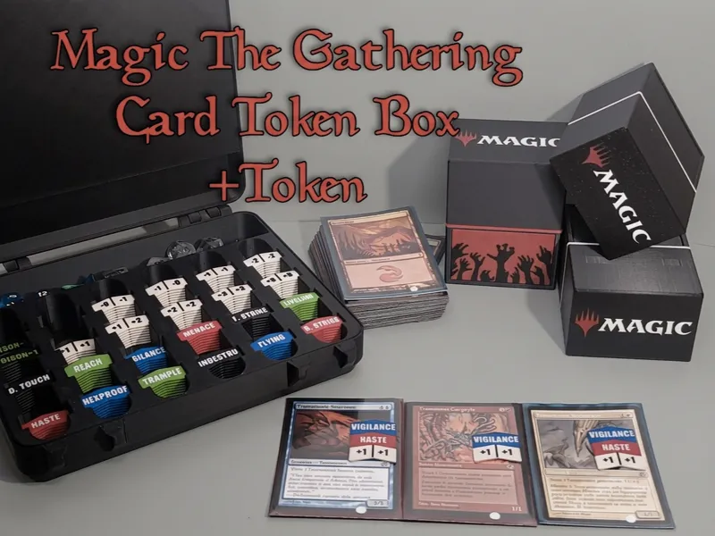 Magic The Gathering Card Token Box +Token