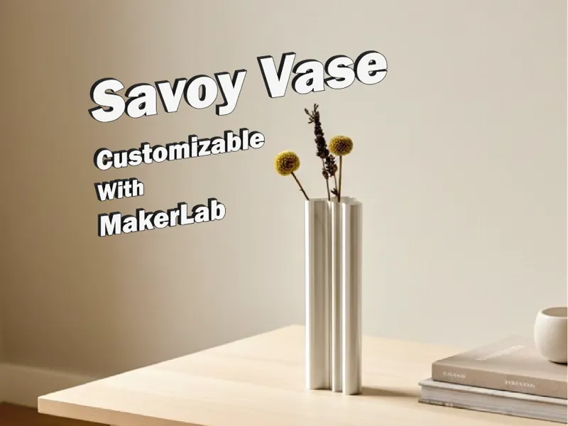 Savoy Vase - Customizable in MakerLab