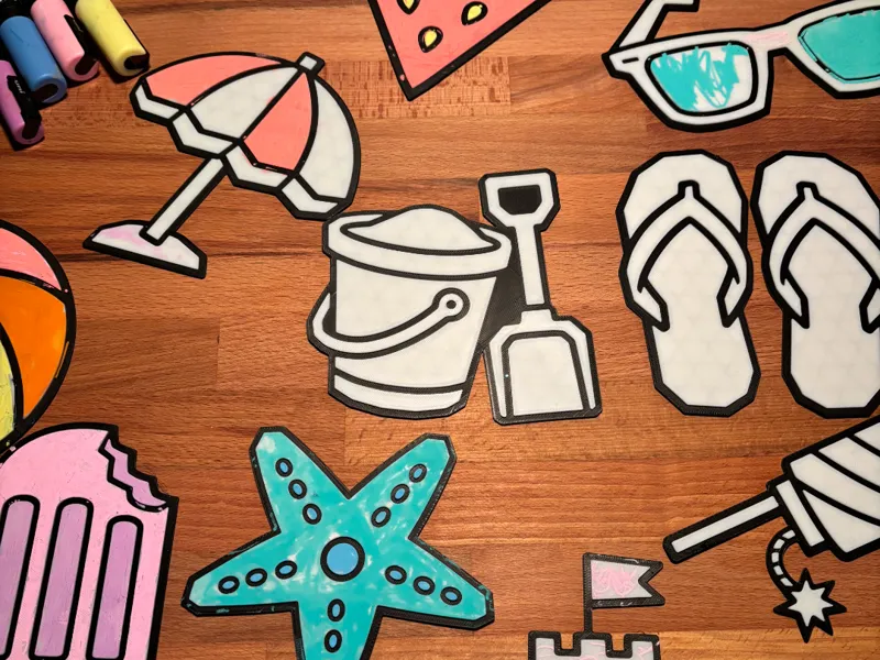 Summer Coloring Craft Pack