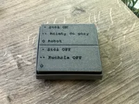 PLA buttons with descriptions