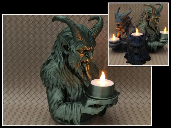 Collection photophores LED Krampus vilain