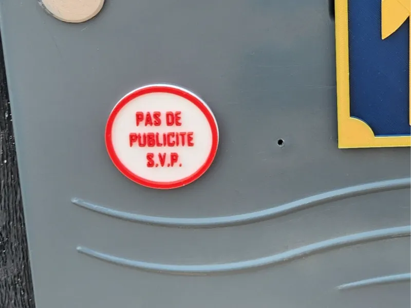 STICKER PAS DE PUBLICITE