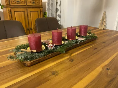 Holders for DIY Advent Wreath or Single Candles