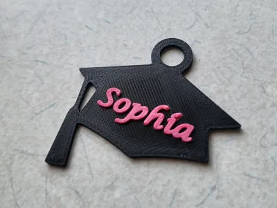 GRADUATION CAP DECORATION(NO AMS) CUSTOM NAME
