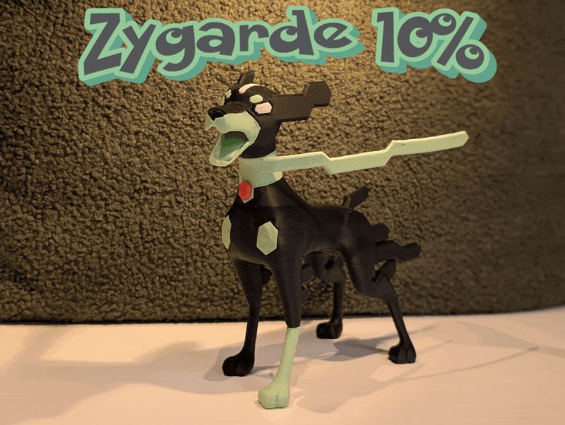 Zygarde 10% Pokemon Multicolor Multipart NO AMS