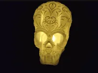 Lampe bougie crâne d'Halloween — photo 2