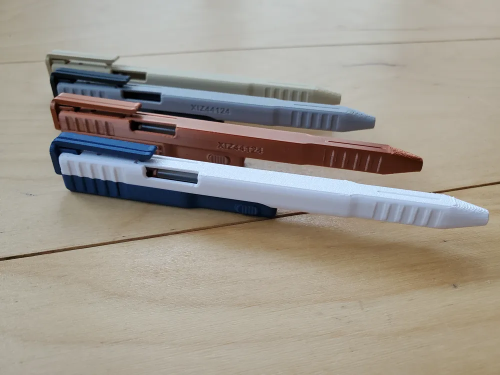 Pen Without Spring Original Thin Slide Action Pen, (2 springs) - Free 3D Print Model ...