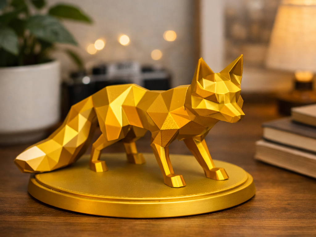 Low Poly Fox 3D Print Model Download
