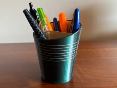 Mid-Century Automotive Inspired Pencil & Tool Cup