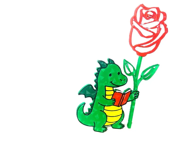 Dragon + Rosa - Sant Jordi / St. George's Rose