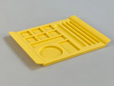 Nail products organizer tray