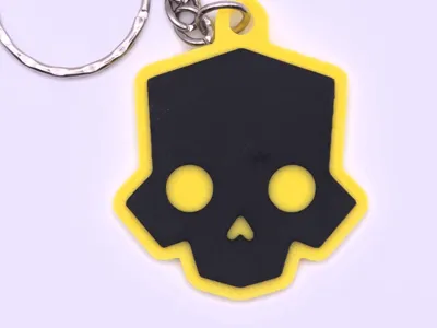 Helldivers 2 Logo Keyring Debossed
