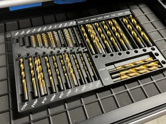 Imperial Drill Bit Trays - 32-Piece - Gridfinity