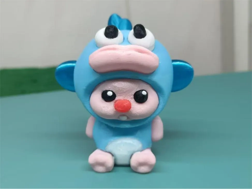 Miniatura 1 do modelo 3D 丑鱼小海狸露比loopy（多色分件无需ams)