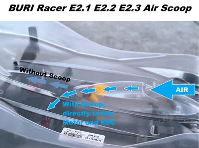 BURI Racer E2.1 / E2.2 / E2.3 Air Scoop Intake 