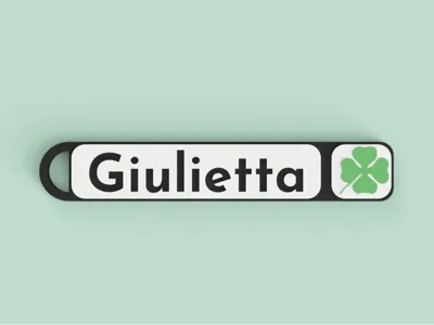 Alfa Giulietta Quadrifoglio Verde Keychain