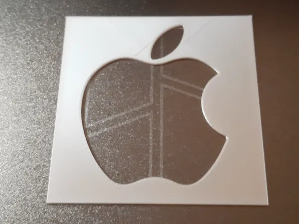 Pochoir logo Apple