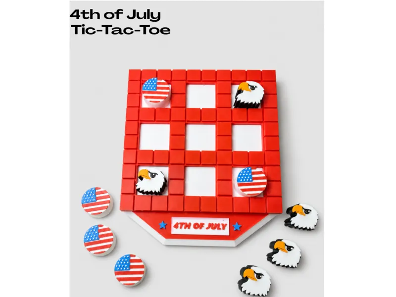 4th of July Tic-Tac-Toe game 