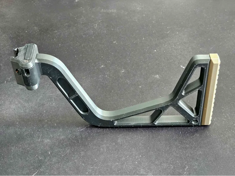 Custom Hazard Airsoft Fixed Folding Stock