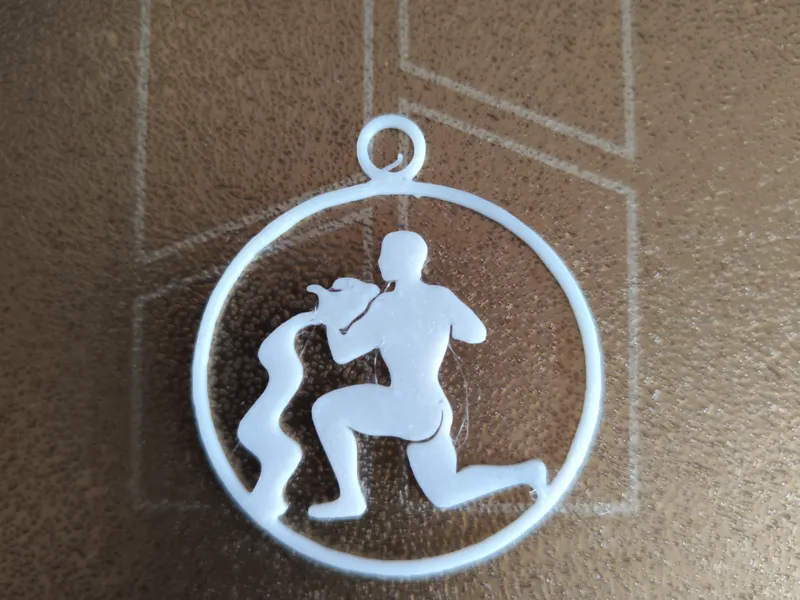 Aquarius Zodiac Pendant – Flow of the Stars