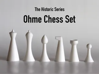 Modernist Ohme Chess Set