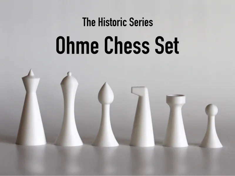 Modernist Ohme Chess Set
