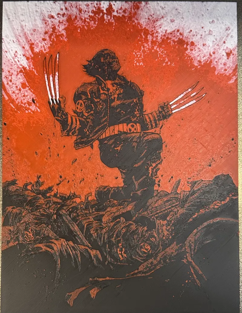 Wolverine (Red, Black & Blood cover) Hueforge
