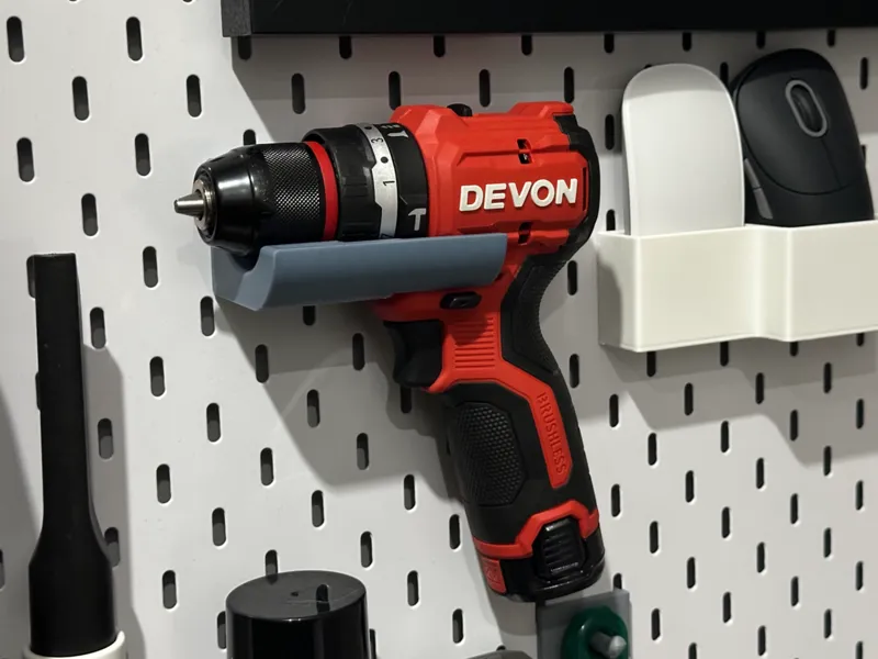 大有DEVON手电钻5208/5209型号洞洞板支架适配宜家斯考迪斯2mm/5mm
