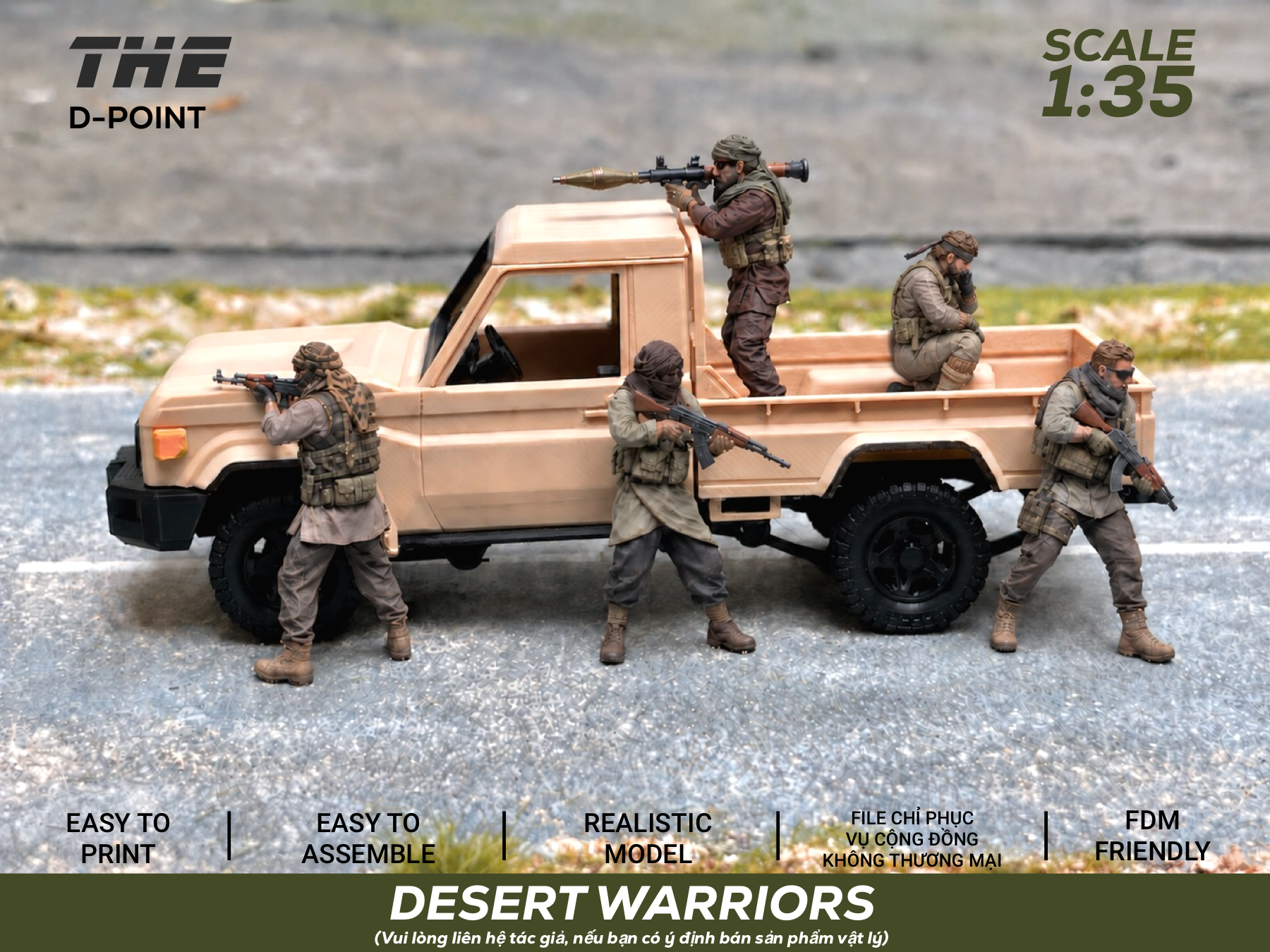 DESERT WARRIORS | 1:35 Scale Combat Squad - 1