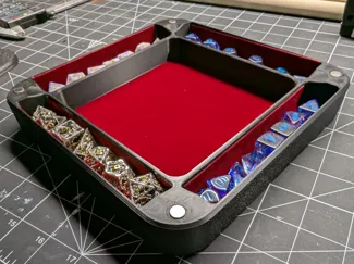 NokBox - 8x8 TTRPG Dice Storage and Rolling Tray