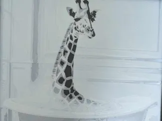 giraffe funny in bath hueforge