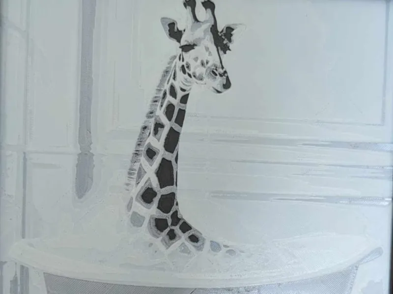 giraffe funny in bath hueforge