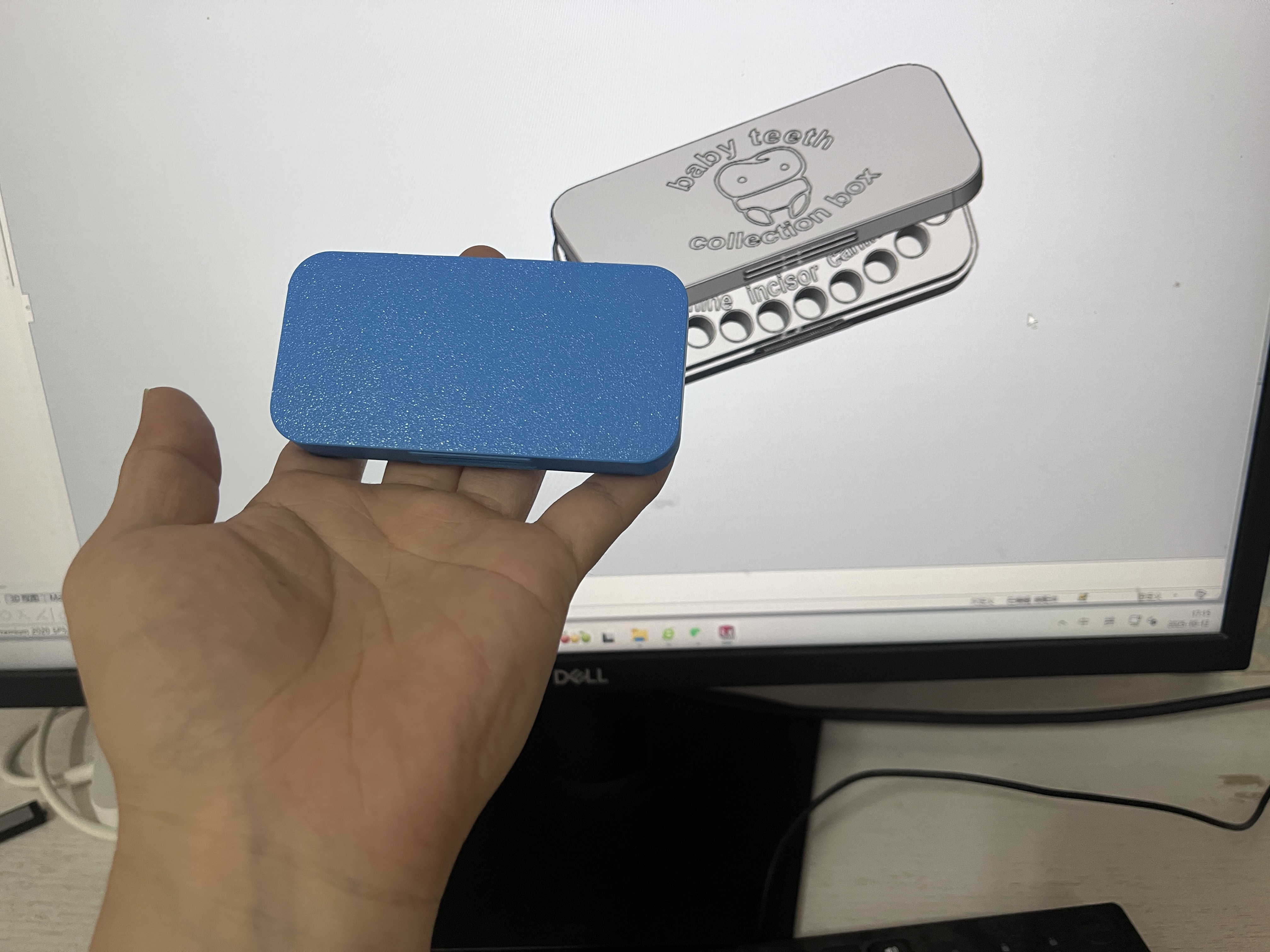 Miniatura 1 do modelo 3D 儿童乳牙收藏盒（一体打印免五金免组装免支撑）