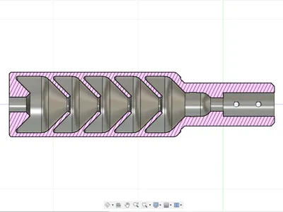 4,5mm air rifle silencer for 14mm barrel