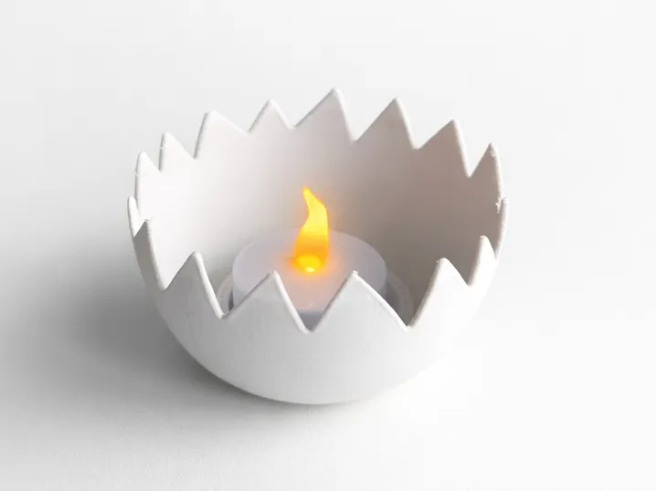Broken Eggshell Tealight Candle Holder 